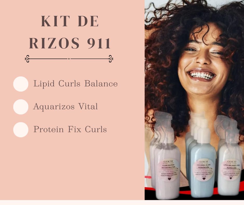 Kit De Rizos kit Tratamiento Rizos 911 - VBstyle salon l peluqueria y spa